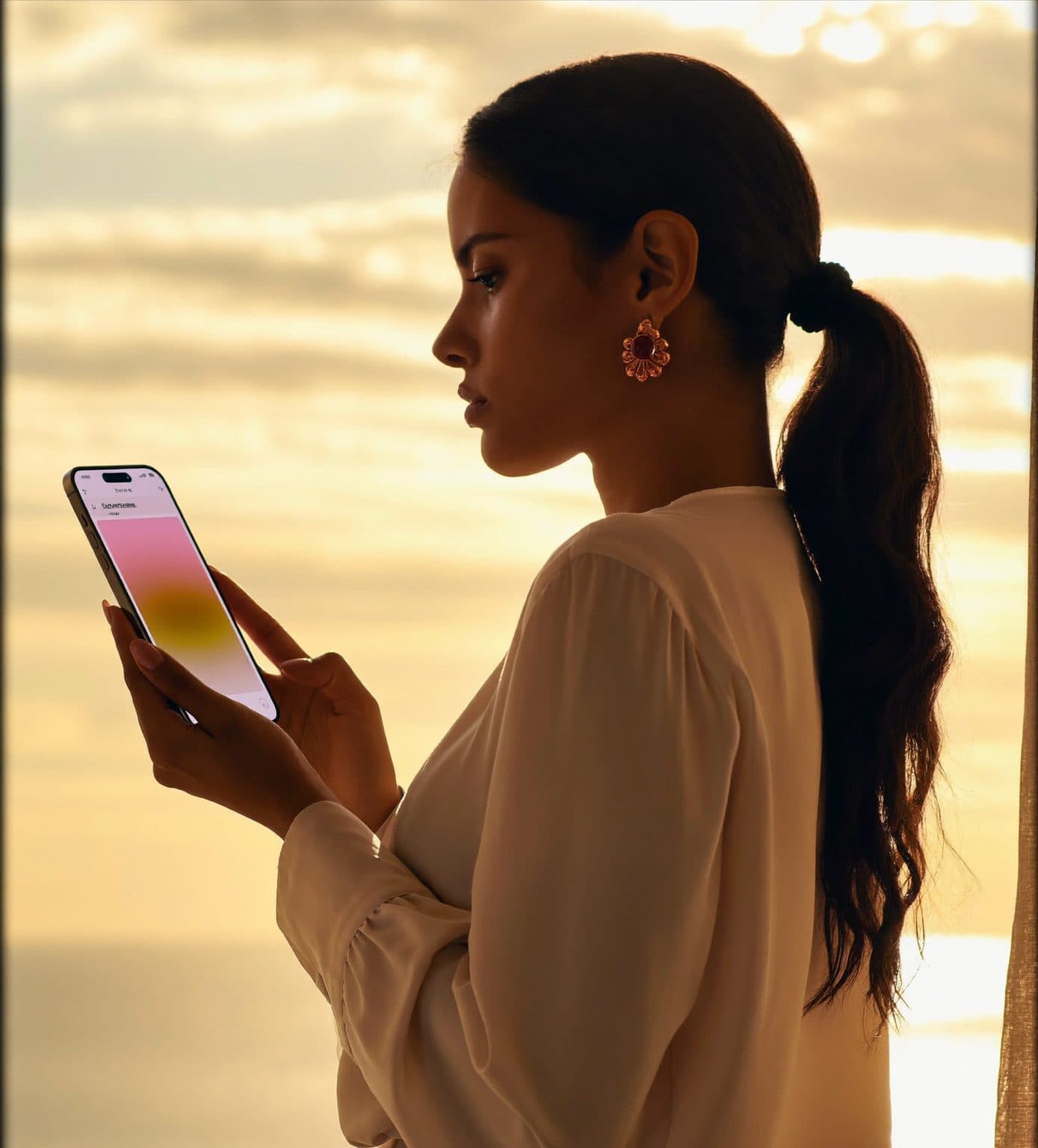 Stack de cartes de visite crème et rose-or en éventail sur marbre crème avec pétales de rose — métaphore des connexions et opportunités brand